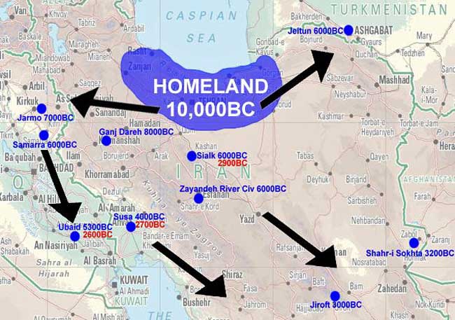 015 Iran Aryan Migration Routes & Archeological Sites Map.jpg