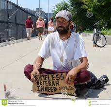 Homeless Veteran Begs for Money Straight on Editorial Photo - Image of  veteran, problem: 42343876