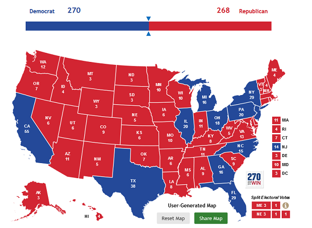 2016 Presidential Election Interactive Map.png