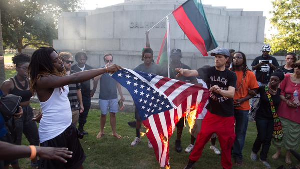 Burning--usa Flag--Black people--1b.jpg