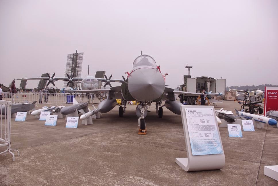 China CM-102 air to surface ARM anti radiation missile ZhuHai Air Show, range 100km 7m.jpg