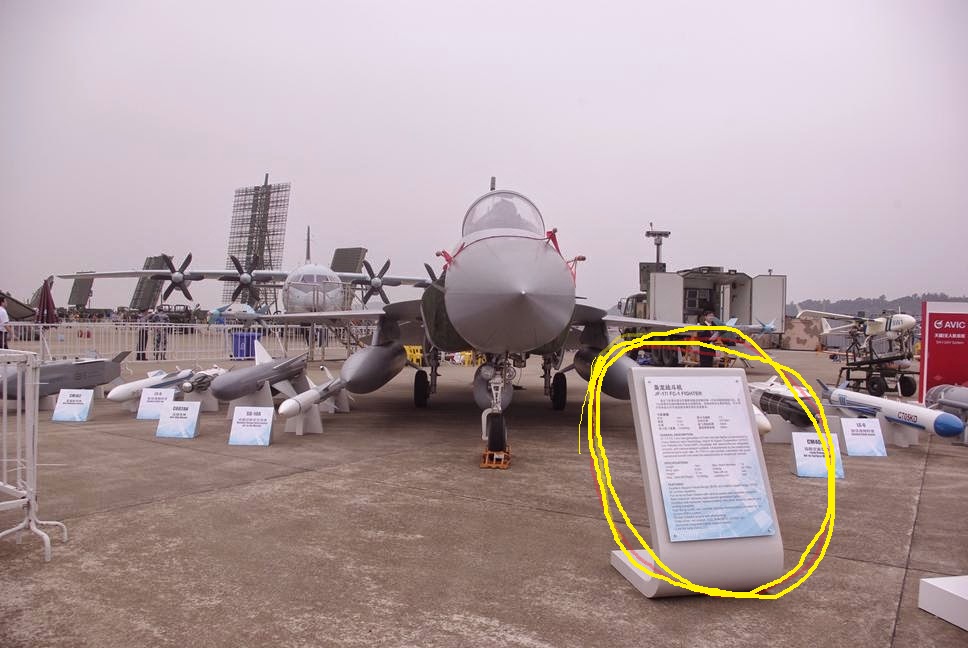 China CM-102 air to surface ARM anti radiation missile ZhuHai Air Show, range 100km 7m.jpg