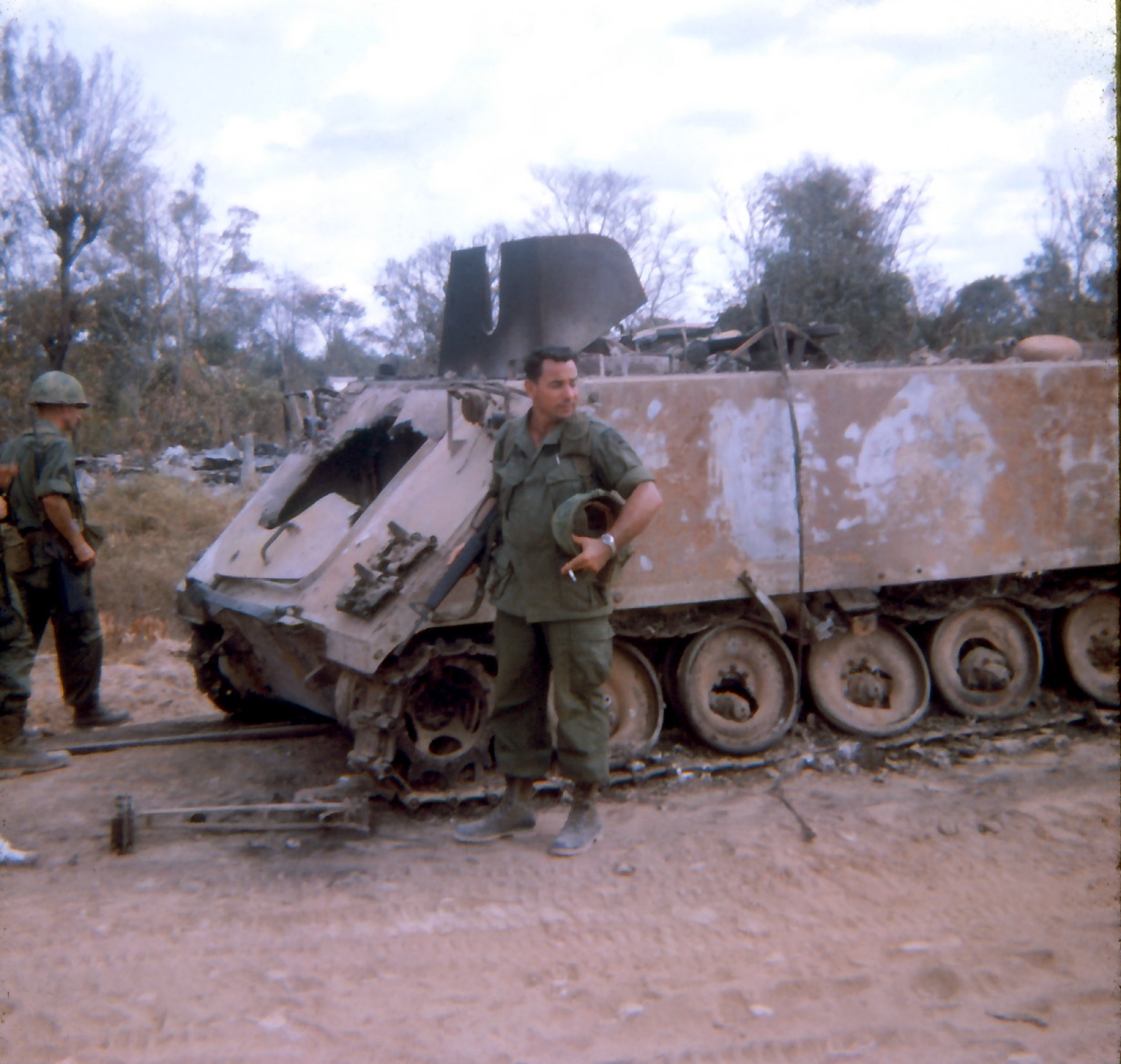 D-17 cav Apc hit during tet north of Ho Nai village near Lon.jpg