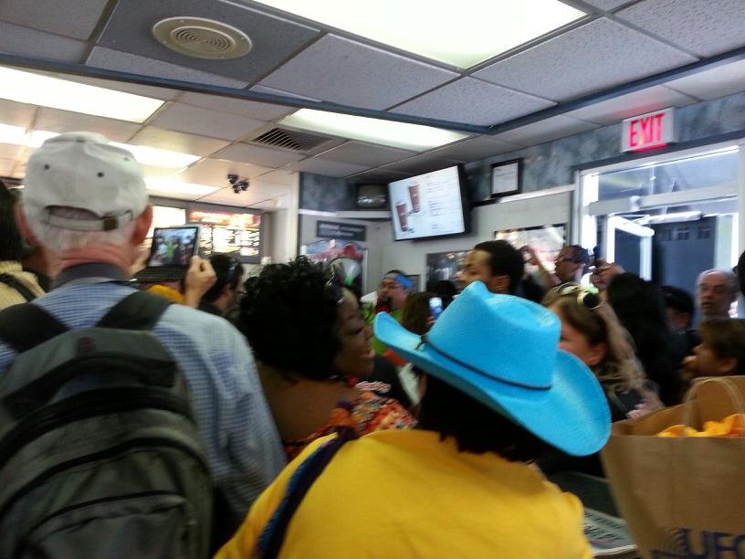 Downtown Oakland McDonald's 2 workers just walked out.jpg