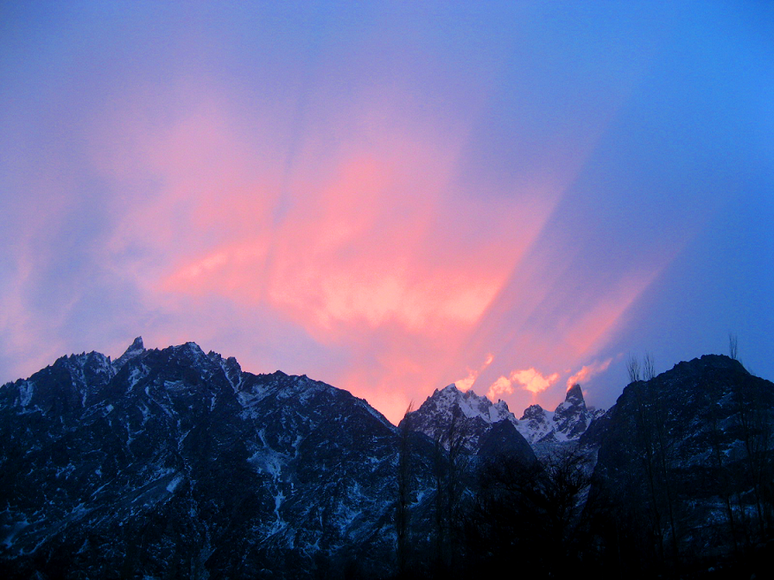 Gilgit mountains on fire during sunset.png