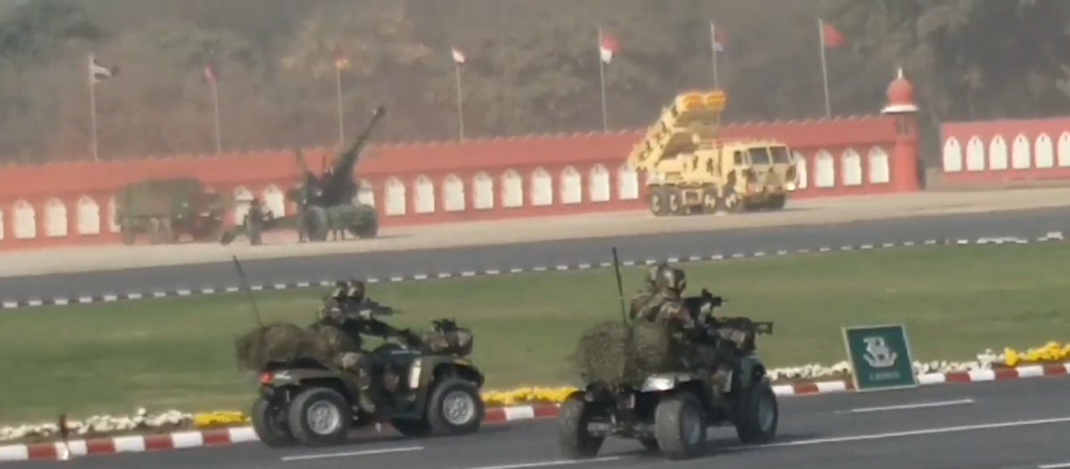 Indian army PARA (SF) riding customised Polaris ATV 1.jpg