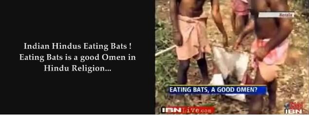 Indian Hindus Eating Bats Good Omen.JPG