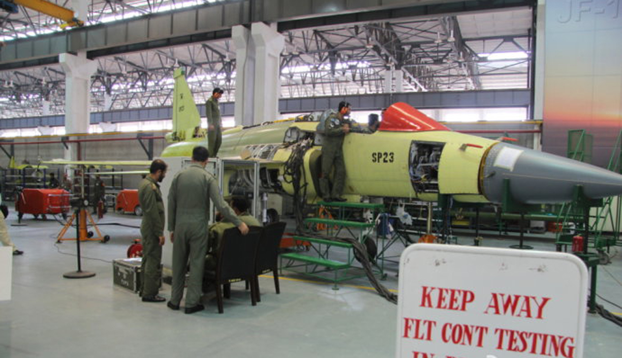 JF-17's final assembly line at PAC Kamra SP-23.jpg