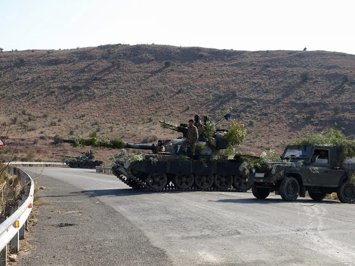 Pakistan Army Tanks Manning a Road in Khyber Pakhtoonkwa.jpg