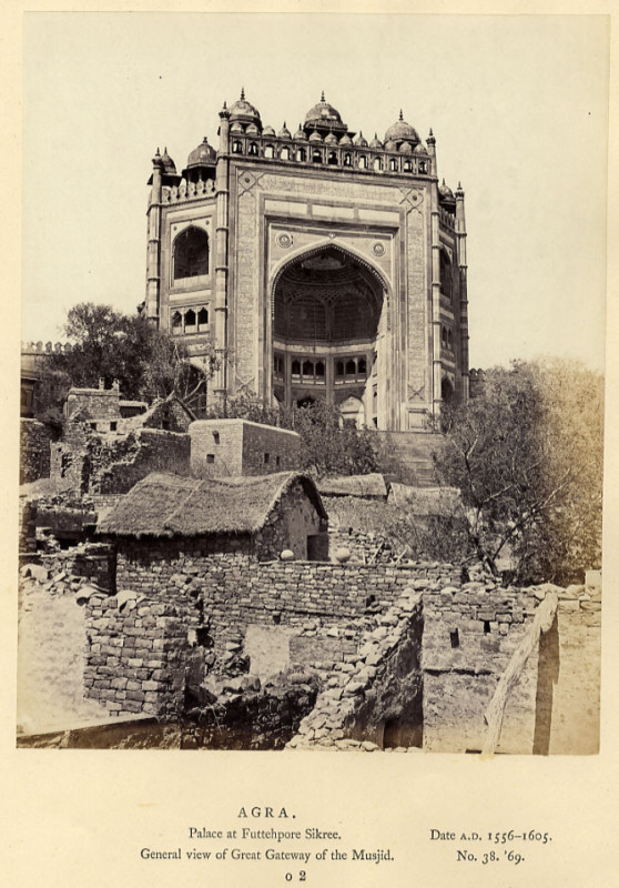 Panorama View of Fatehpur Sikri, Agra 1860's 3.jpg