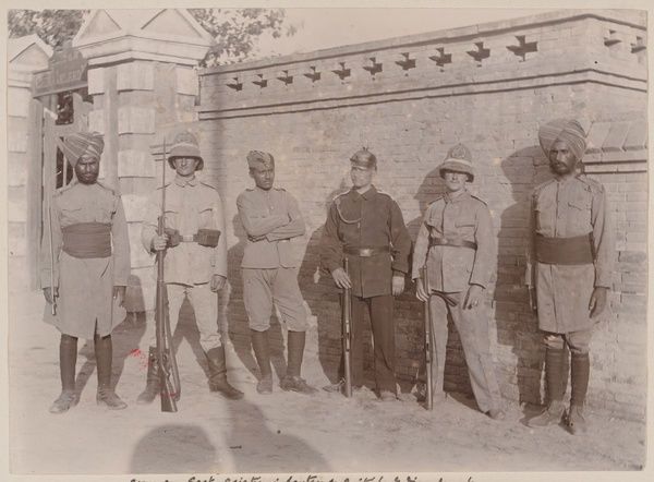 Photo Mug-Photograph of German and Indian troops, China-11oz White ceramic mug made in the USA.jpg