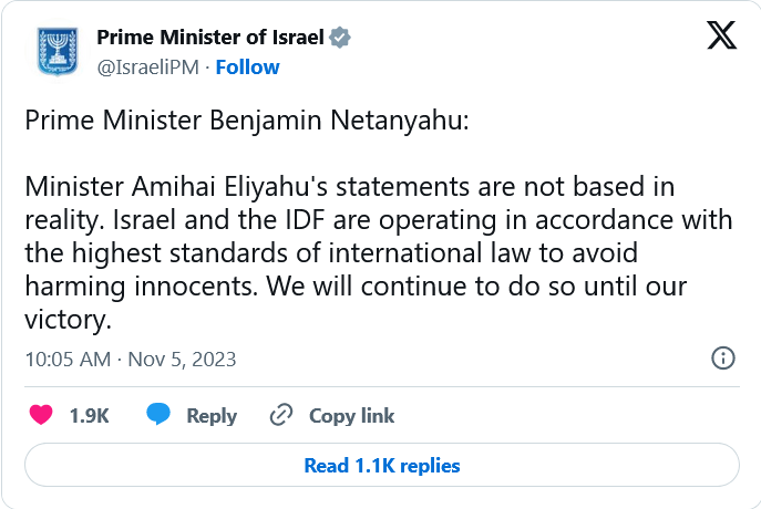 Screenshot 2023-11-05 at 14-03-59 Netanyahu criticizes minister who suggested 'option' of drop...png