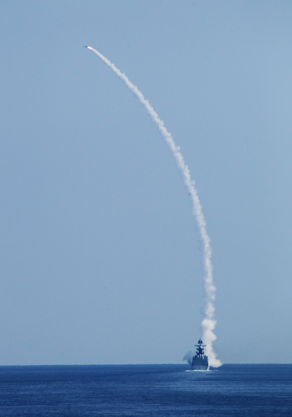 Type 054A Jiangkai-II class frigate of the People's Liberation Army Navy (PLA Navy) test fires...jpg