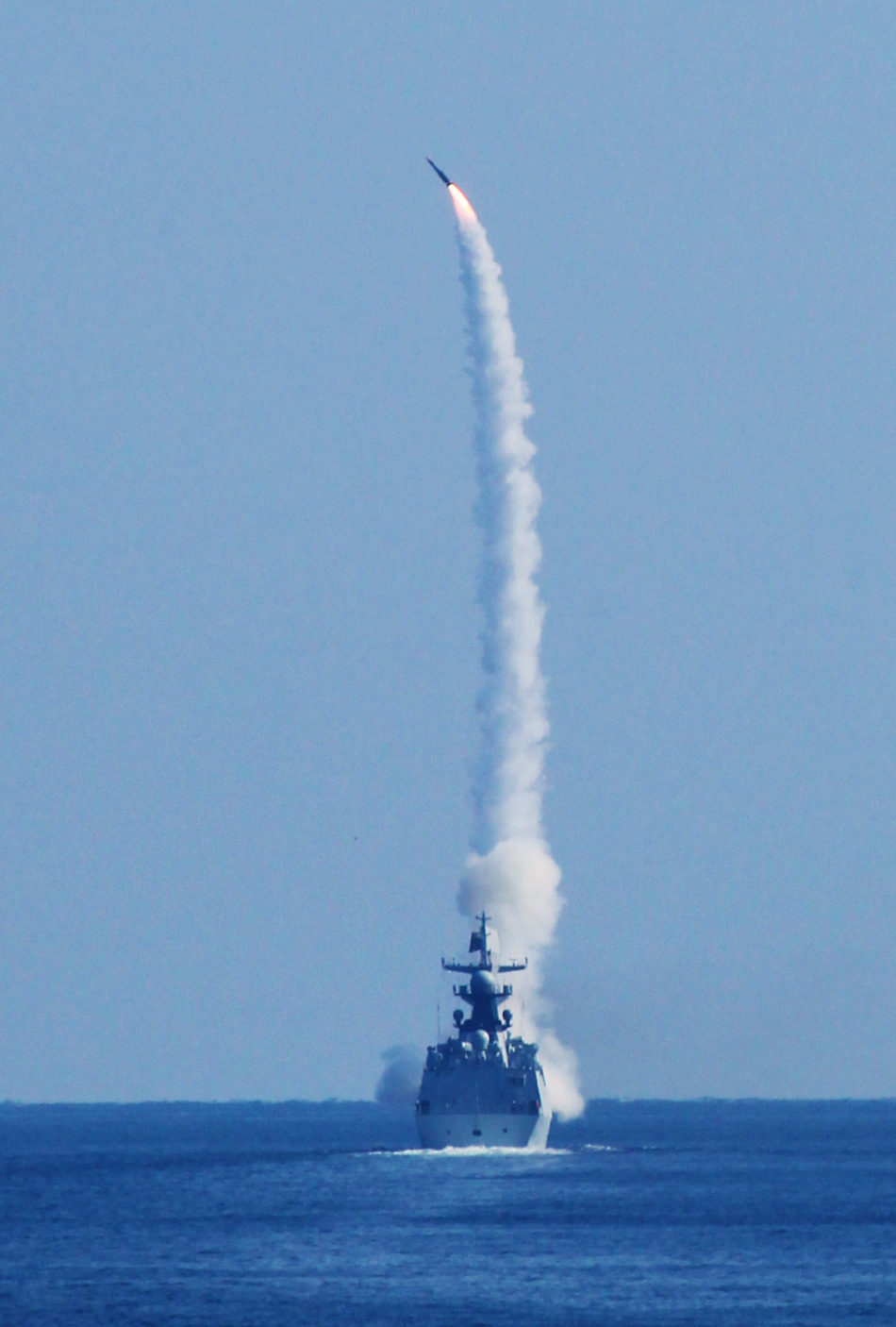 Type 054A Jiangkai-II class frigate of the People's Liberation Army Navy (PLA Navy) test fires...jpg