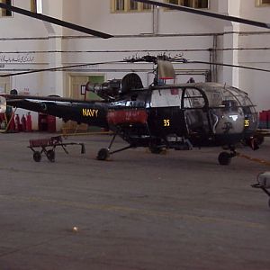 ALOUETTE IN HANGER