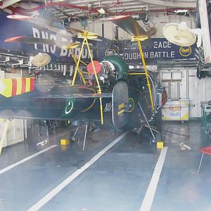 ALOUETTE INSIDE SHIP's HANGER