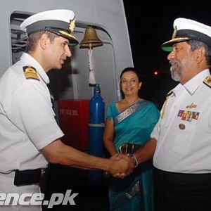 PNS Zulfiquar reception in Sri Lanka