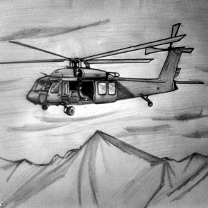 black hawk sketch by me