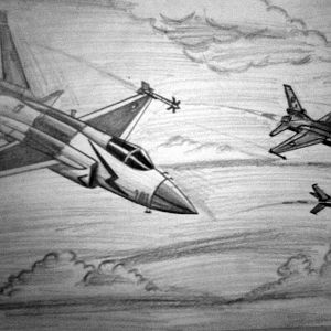 thunder f-16 block 52 and f-7 pg by humza tariq