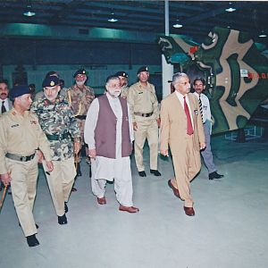 Prime Minister Jamali visiting Kahutta lab