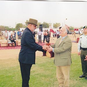 General TM Malik w/ Prince Hasan bin Talal of Jordan