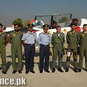 Royal Airforce Chief's visit to PAF Rislapur