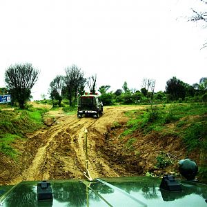 Our armed Escort to the Infantry field firing range