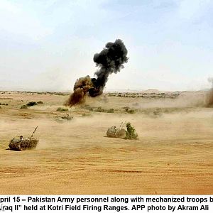 Al-Buraq II Exercise at Kotri Field Firing Range