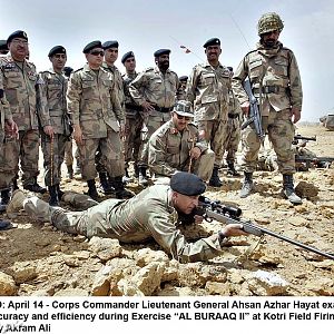 Al-Buraq II Exercise at Kotri Field Firing Range