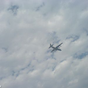 C-130 FLYING OVER NAWABSHAH