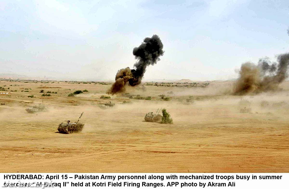 Al-Buraq II Exercise at Kotri Field Firing Range