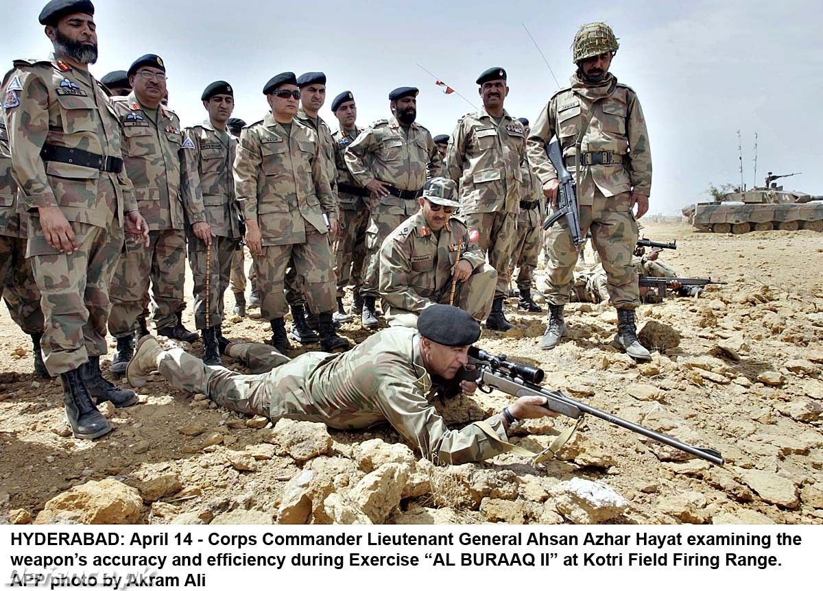 Al-Buraq II Exercise at Kotri Field Firing Range