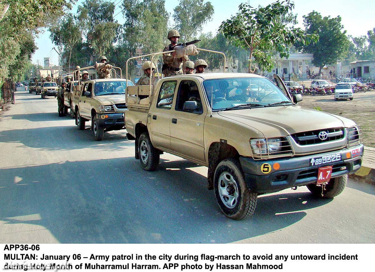 Army Patrol in Multan