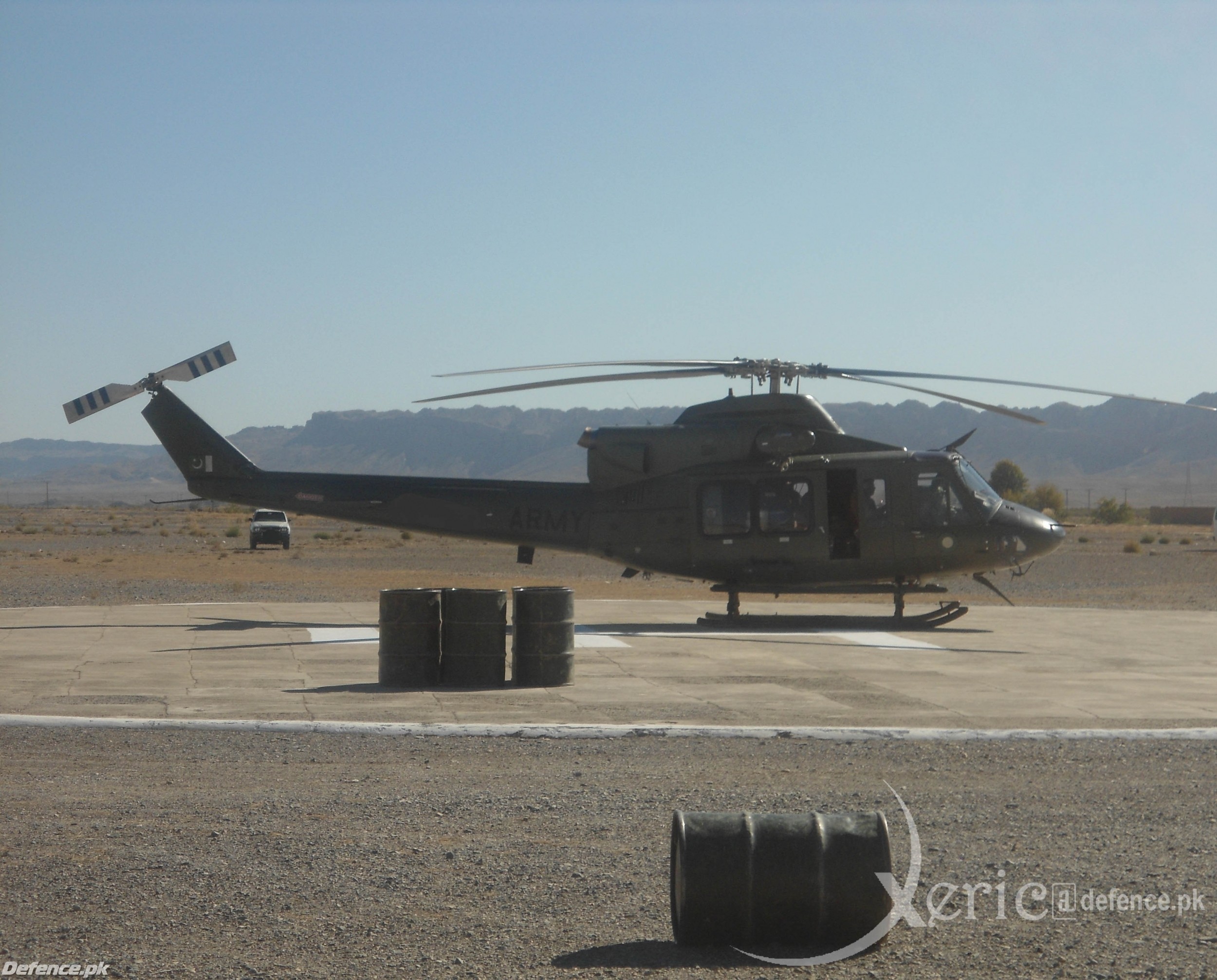 Bell 412 somewhere in Balochistan