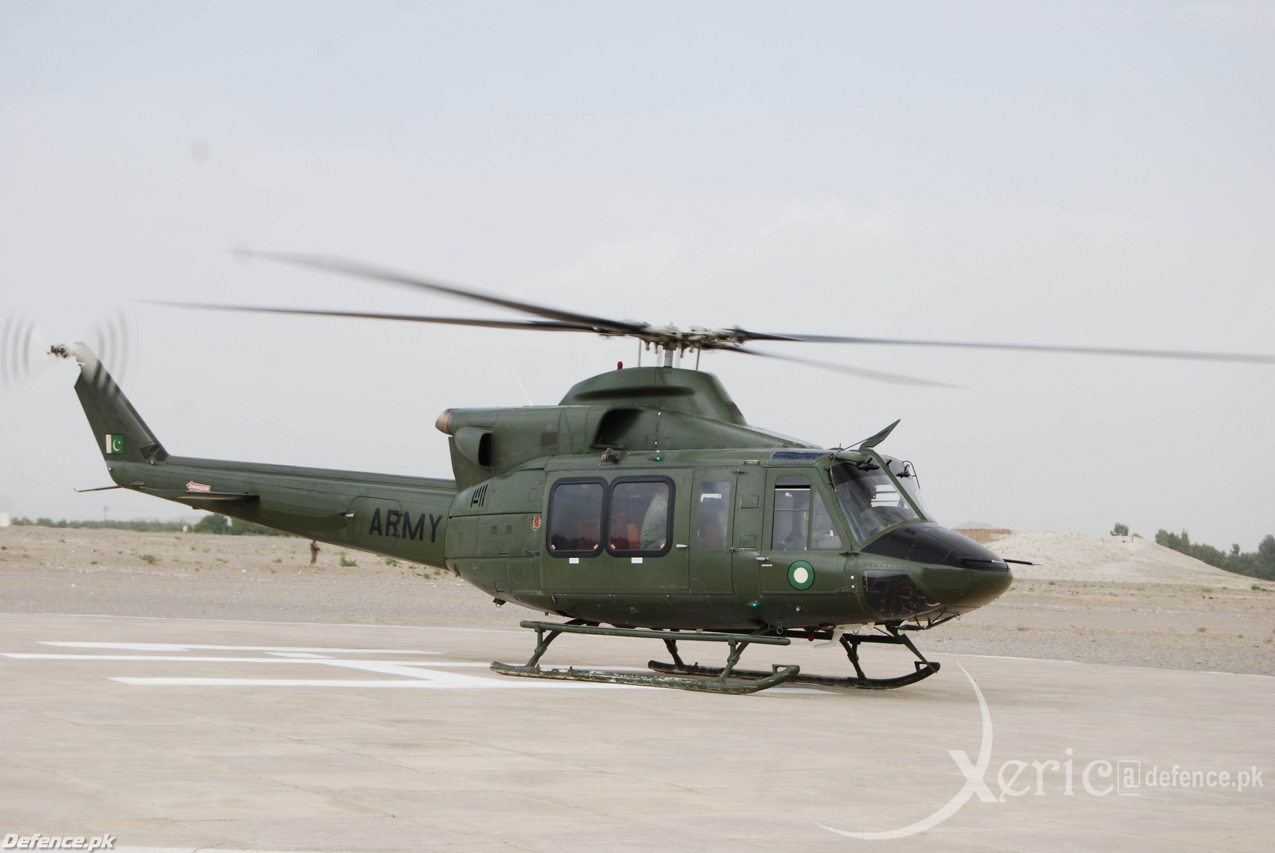 Bell 412 somewhere in Balochistan