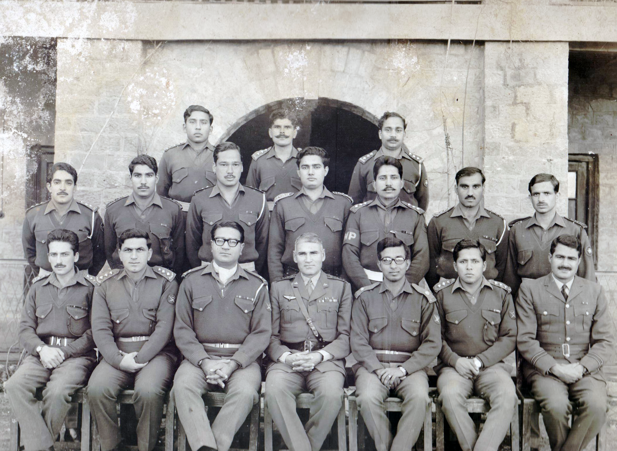 Brig R Hamid Mahmood In An Old Group Photo