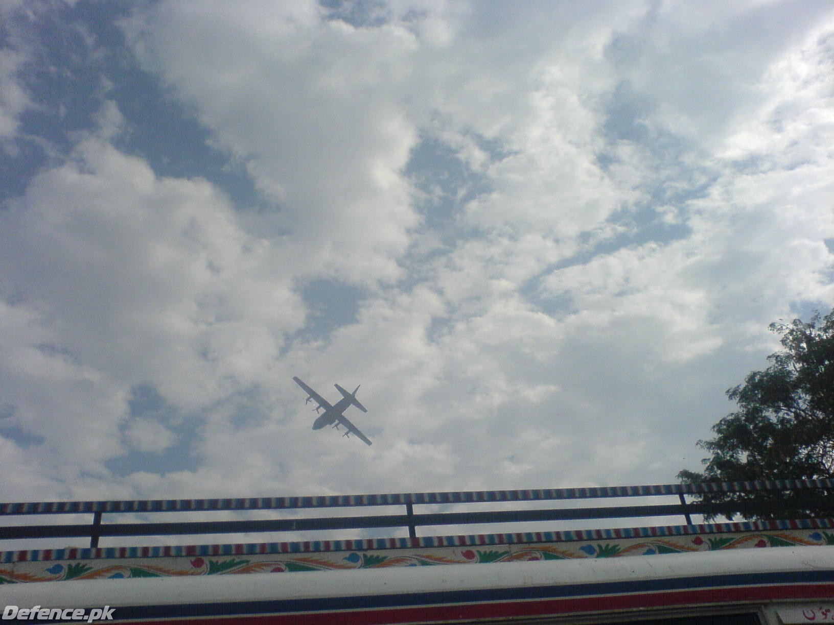 C-130 FLYING OVER NAWABSHAH