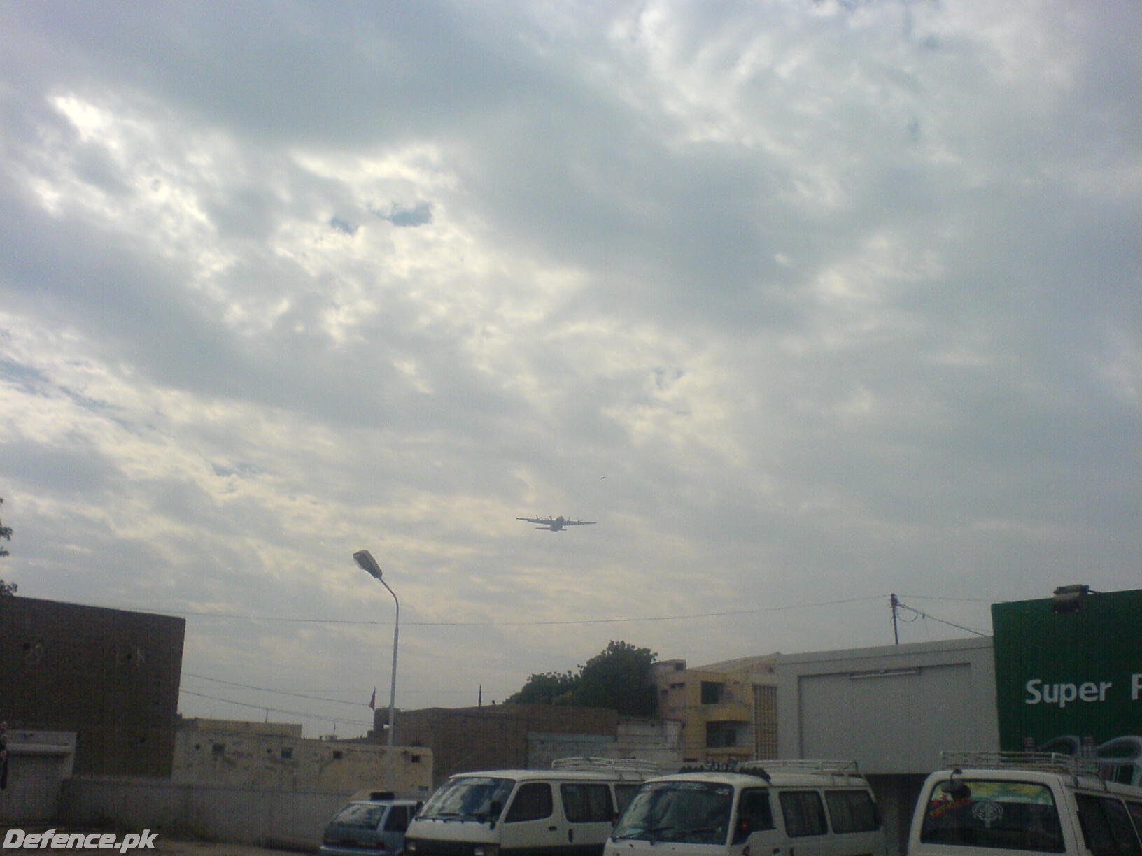 C-130 FLYING OVER NAWABSHAH