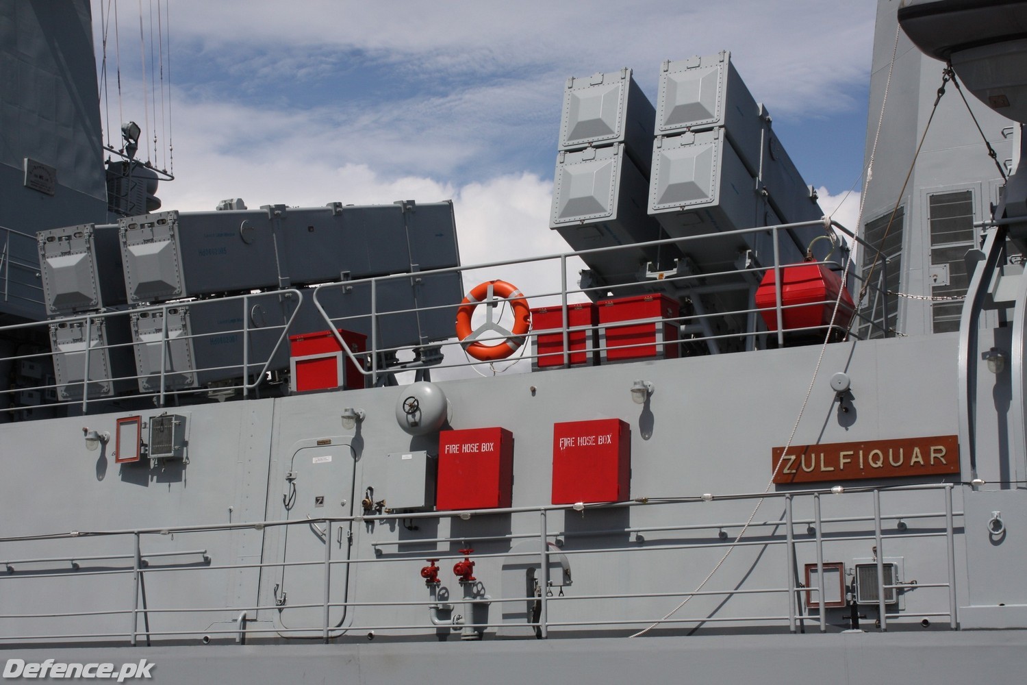 C-802 anti ship missile onboard PNS Zulfiquar