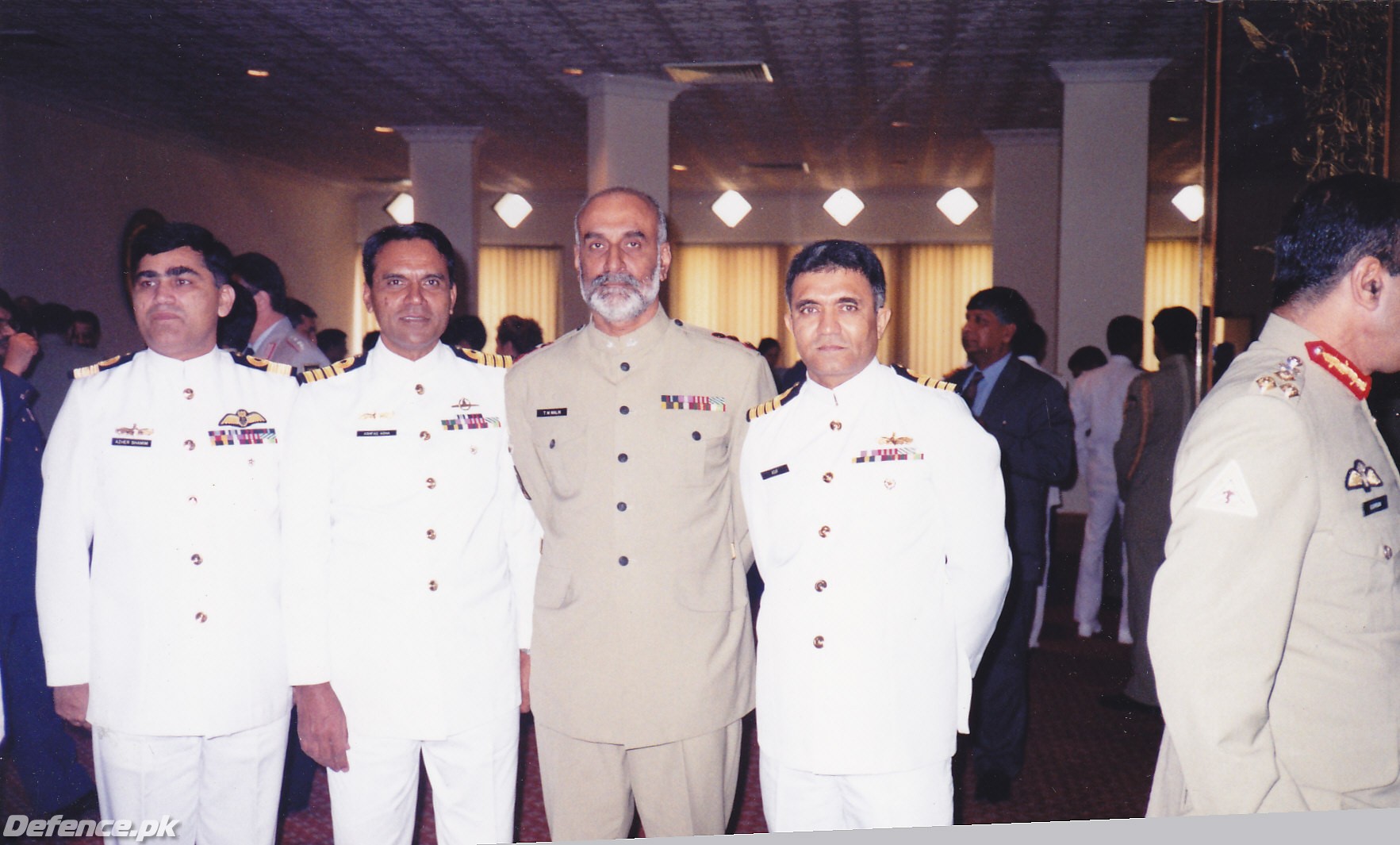 Chief of Naval Staff Admiral Asif Sandila aka "Sandy" with Genera