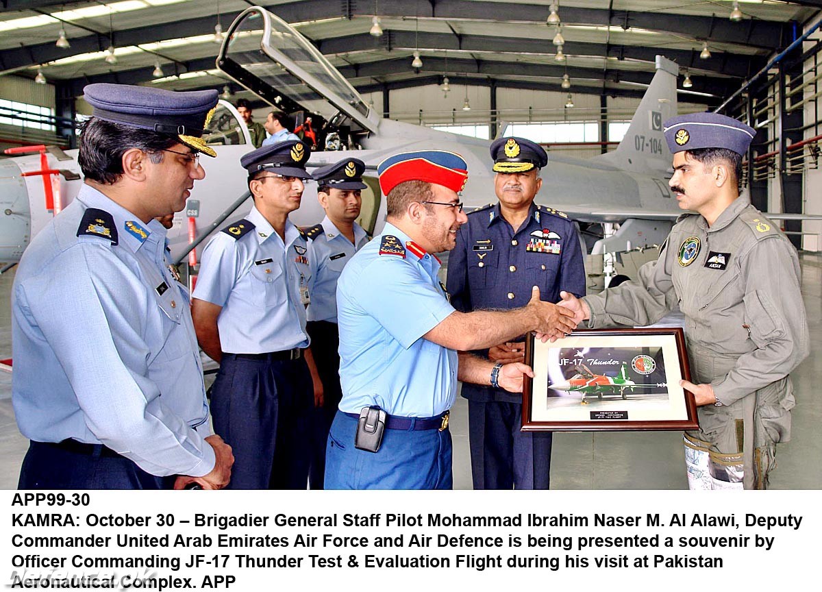 Deputy Commander UAE Air Force on his visit to PAC