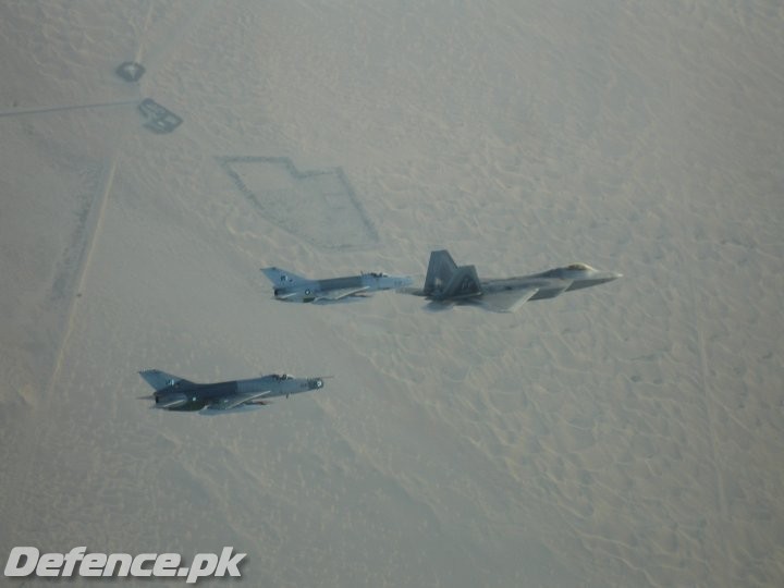 F-7 escorting F-22