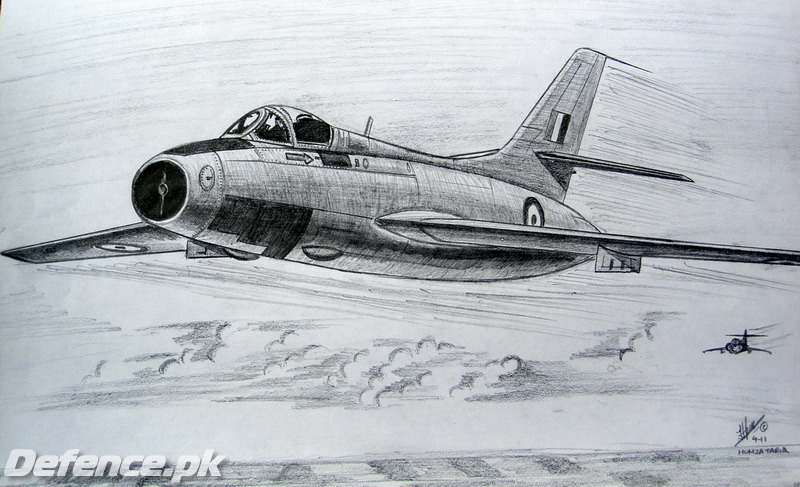 fleeing mystere | humza tariq's aviation art