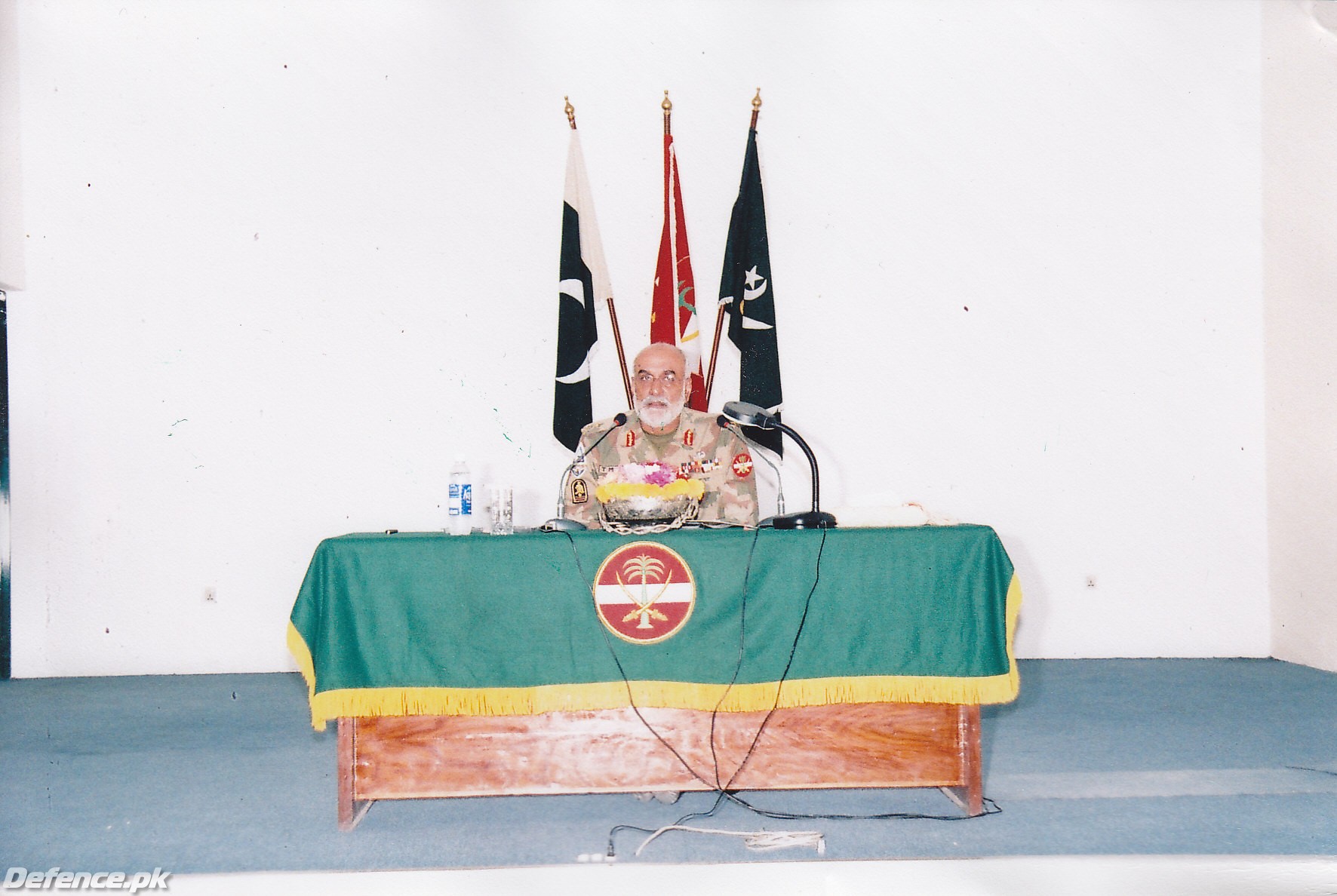 General TM Malik addressing his troops