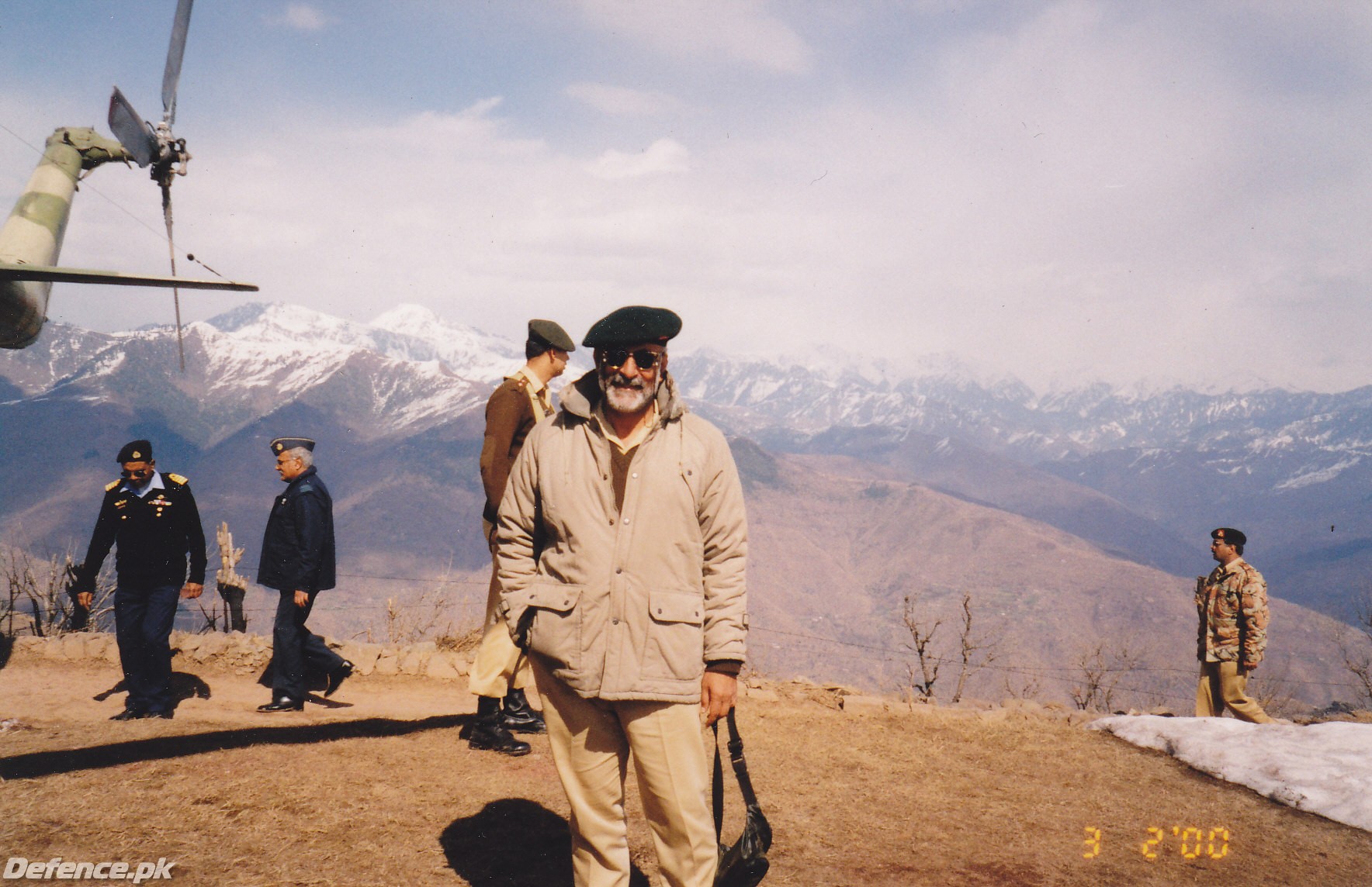 General TM Malik at the Siachin glacier