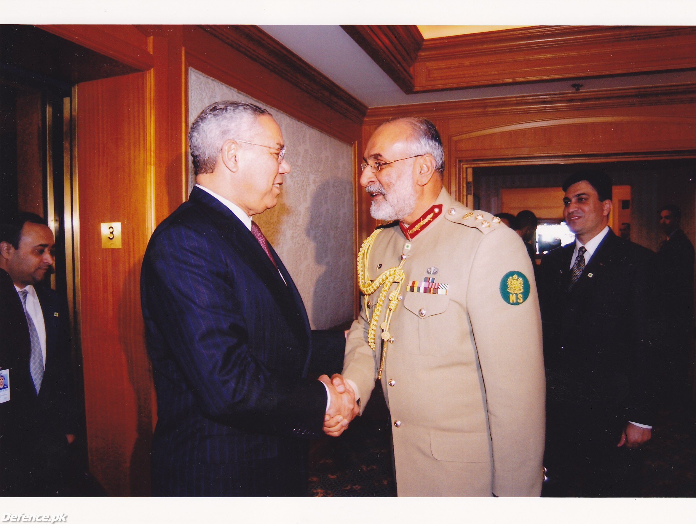 General TM Malik & Colin Powell