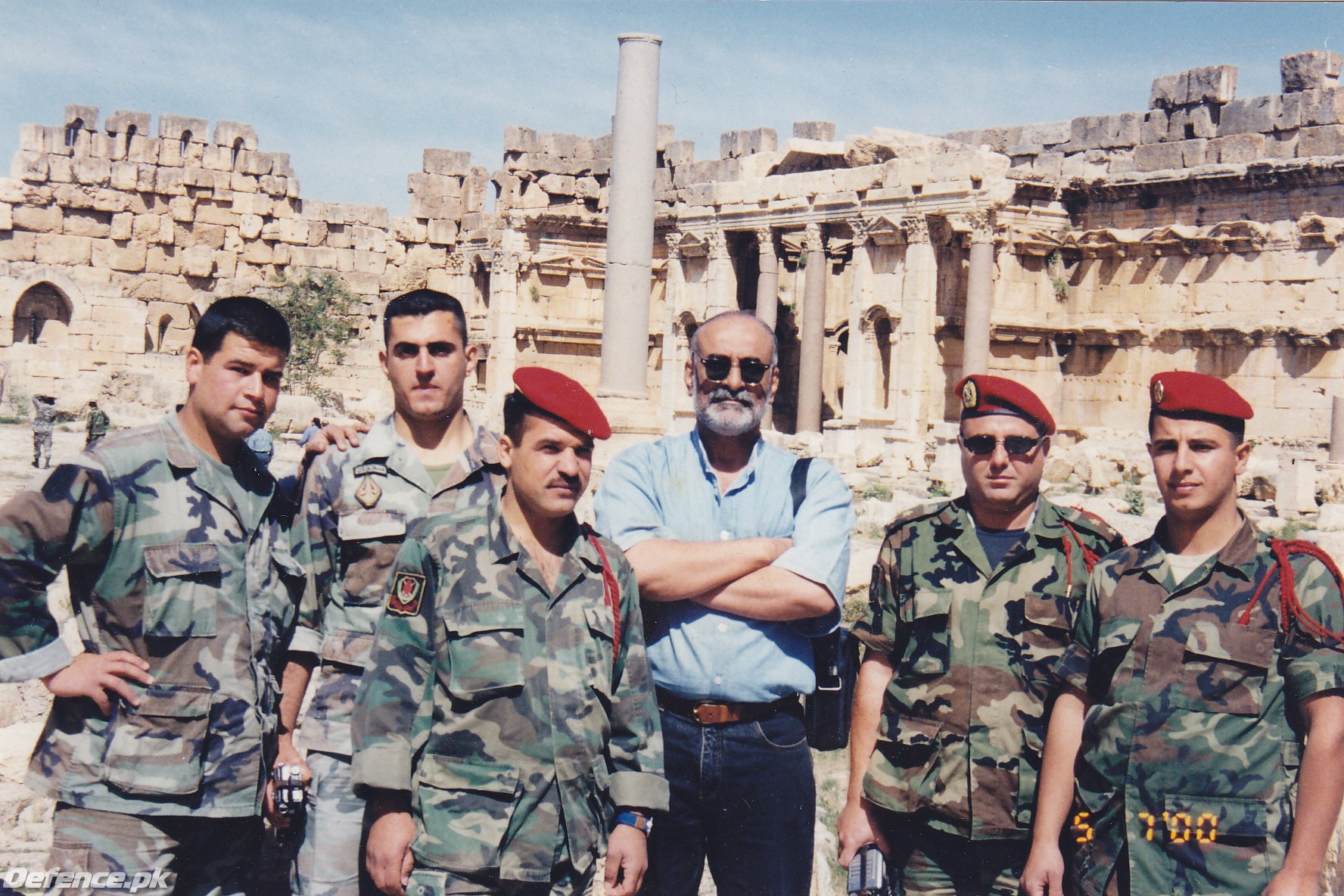 General TM Malik visiting troops in the Levant