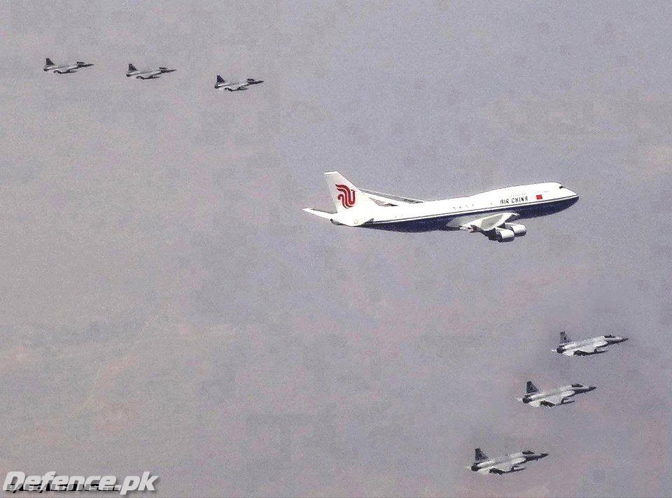 JF-17 Thunder, Escorting Chinese Premier's Jet