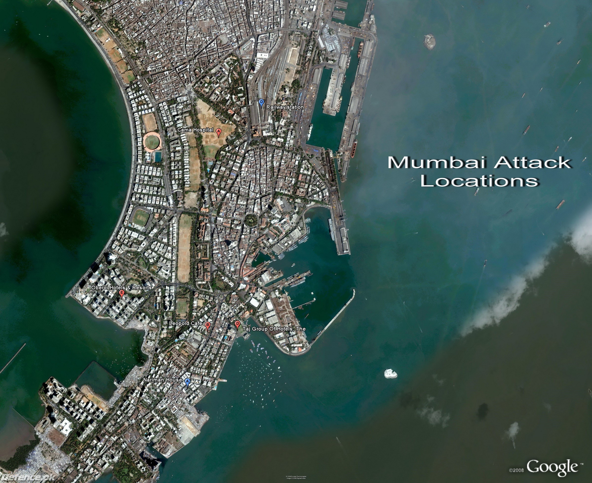 Mumbai Attacks Locations