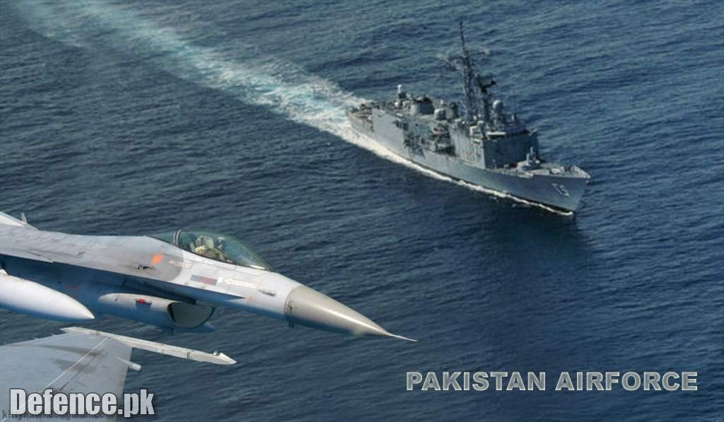 PAF Vipers  flying over PN battle ship.